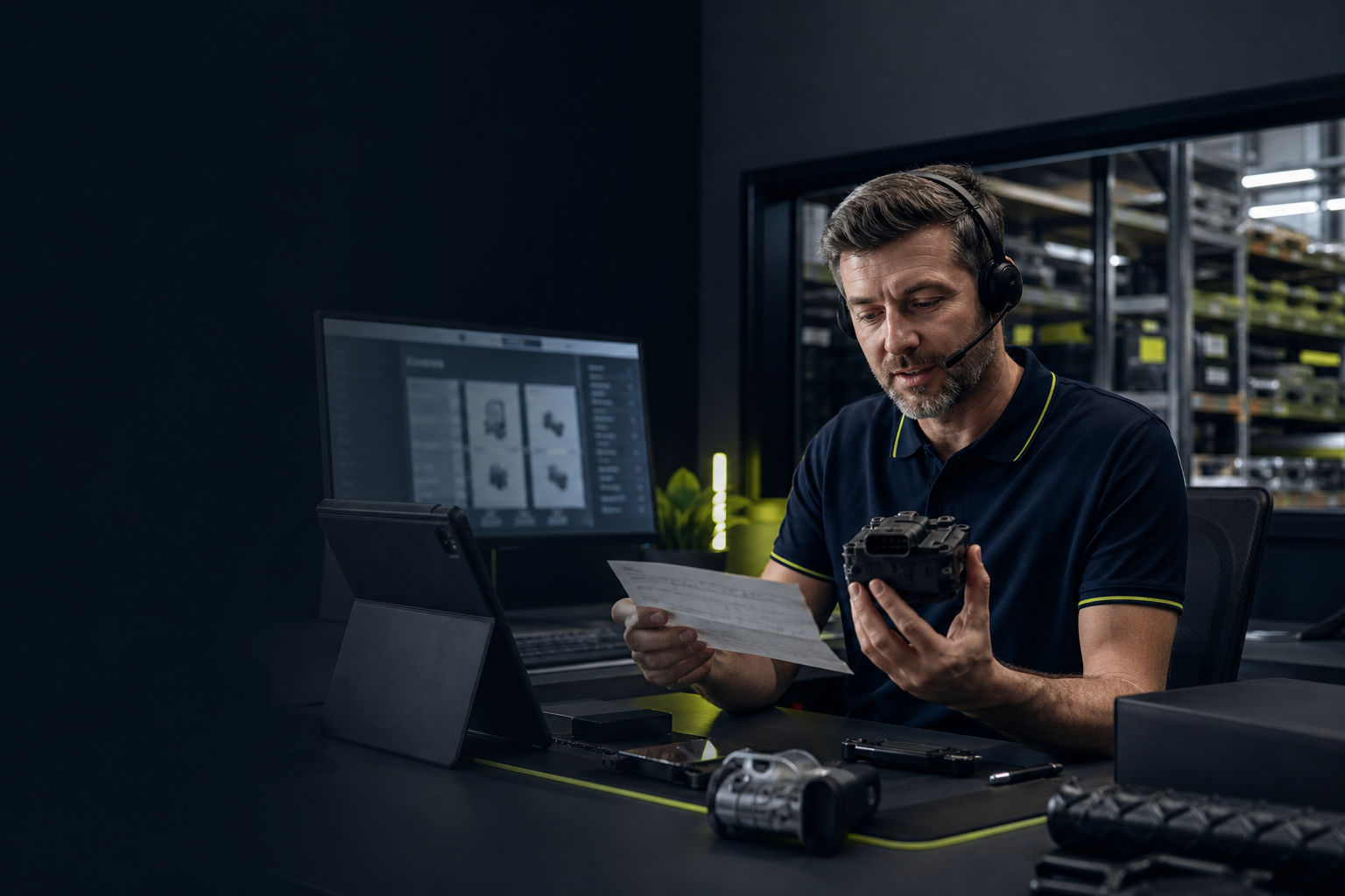 Need4Parts specialist reviewing an international automotive parts request
