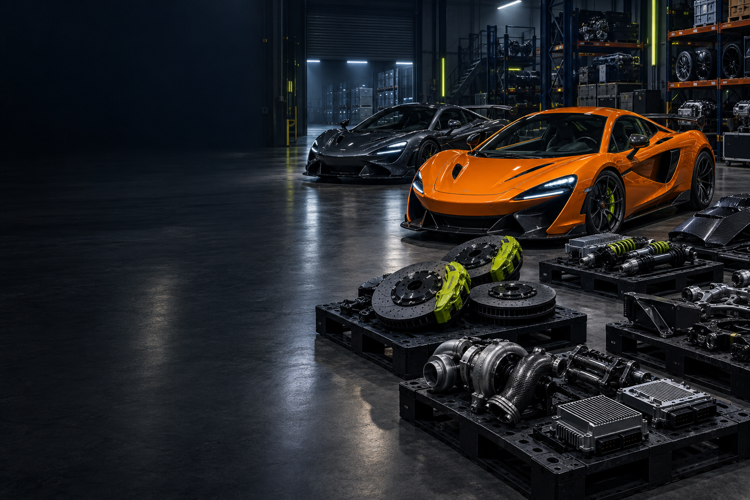 McLaren supercar on track, highlighting performance engineering