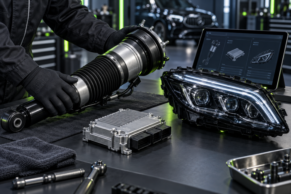 Mercedes-Benz engine and transmission parts