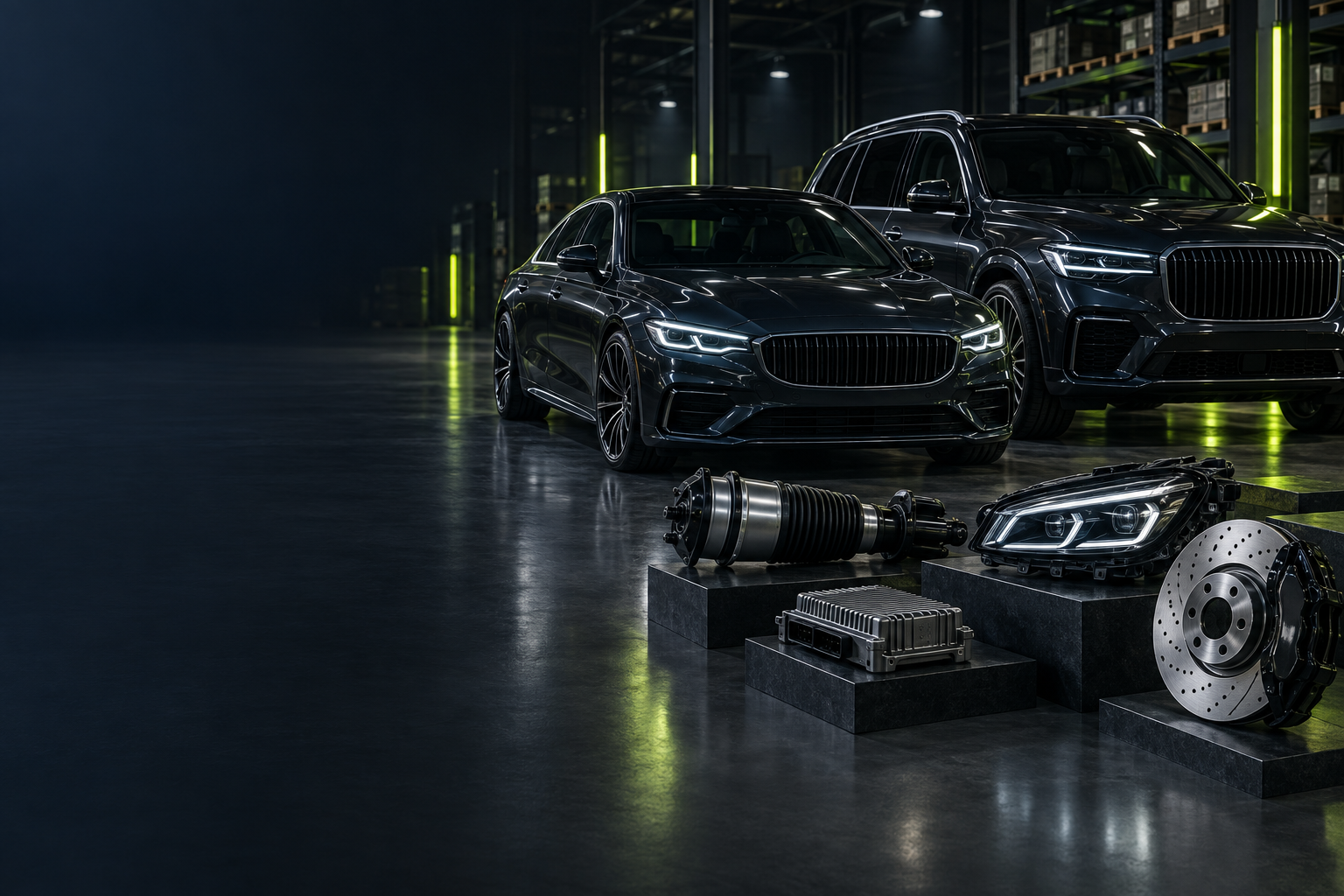 Mercedes-Benz sedan and SUV parts