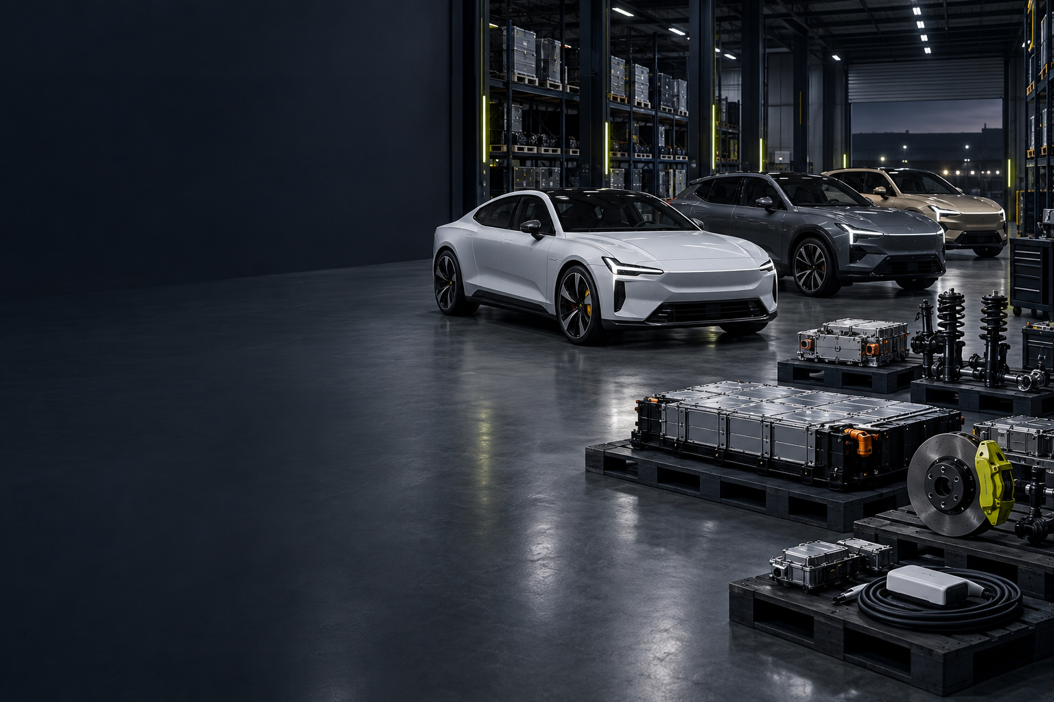 Polestar electric vehicle in motion
