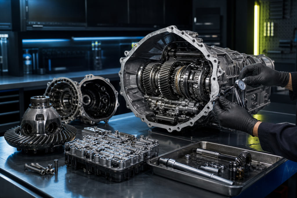 Transmission and drivetrain parts with OEM-level matching